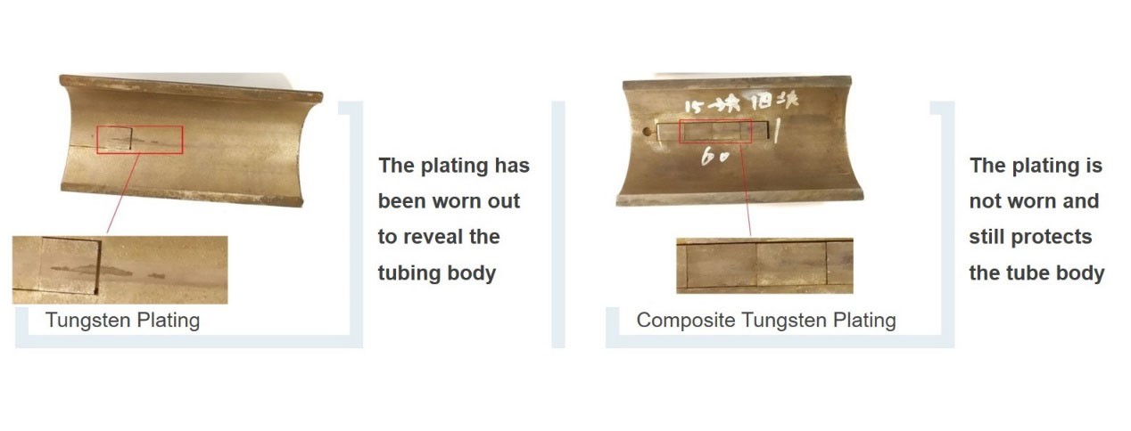 Tungsten plating Experimenta results